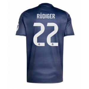 Fotbalové Dres Real Madrid Antonio Rudiger #22 Venkovní Oblečení 2025-26 Krátký Rukáv